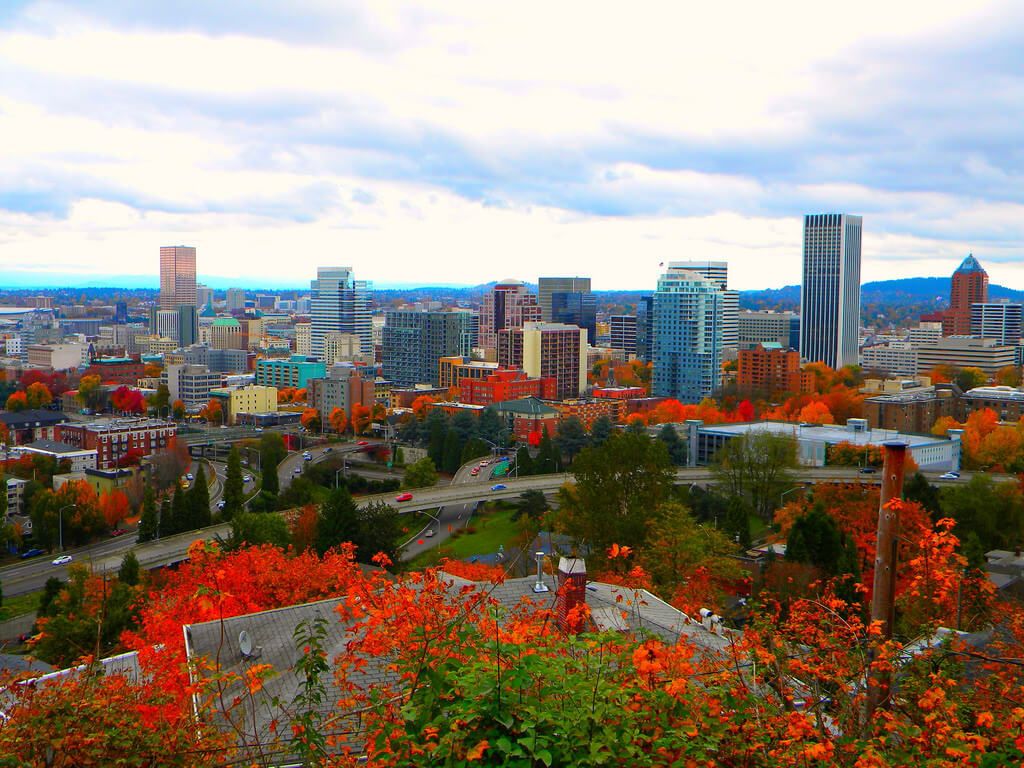 Thành phố Portland vào mùa thu (Ảnh: Internet)