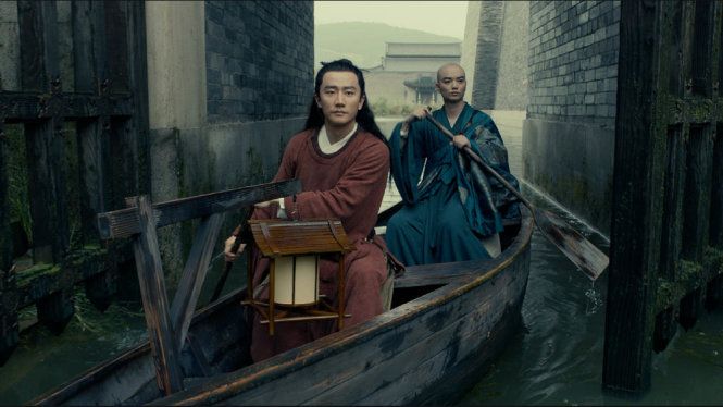 Nhà thơ Bạch Lạc Thiên (Hoằng Hiên) và nhà sư Không Hải cùng lên đường tìm yêu miêu (Ảnh: internet)