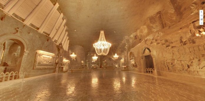 Mỏ muối Wieliczka nằm ở vùng ngoại ô Krakow. (ảnh: internet).