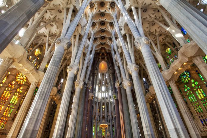 La Sagrada Familia Interior Barcelona