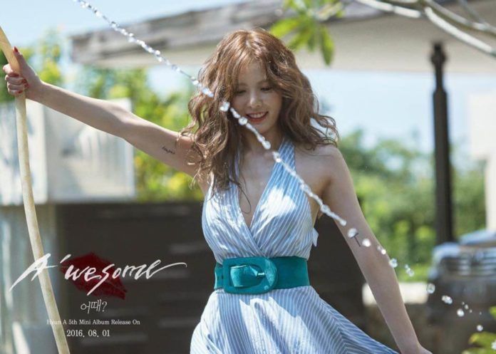 HyunA với hình ảnh trẻ trung trong mini album mới (ảnh: internet)