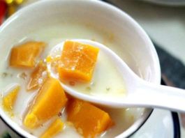 Chè bí đỏ đậu xanh