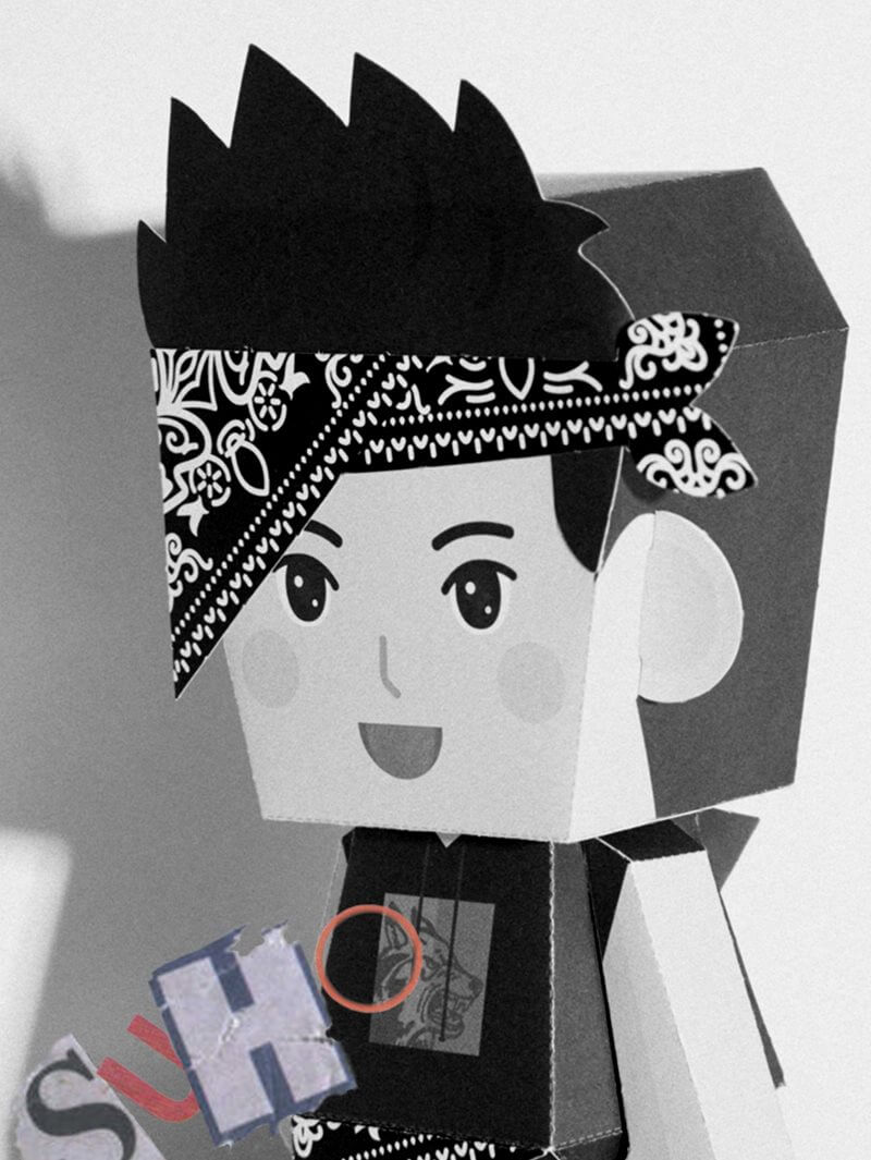 Suho paper toy