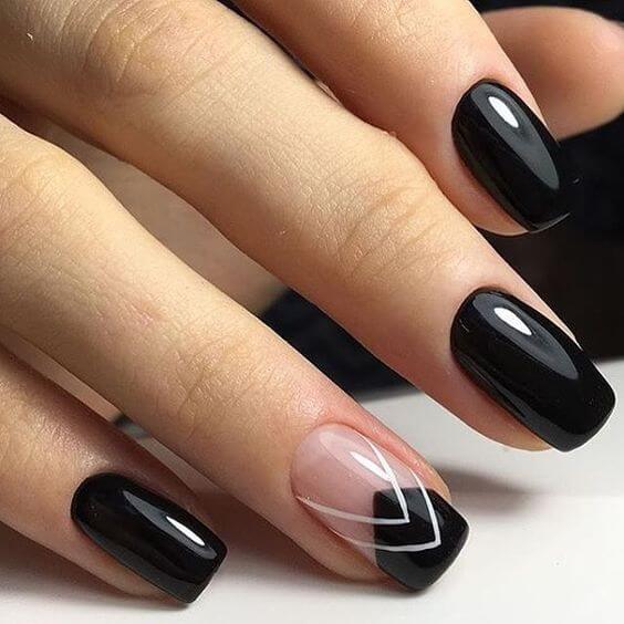 nail màu đen