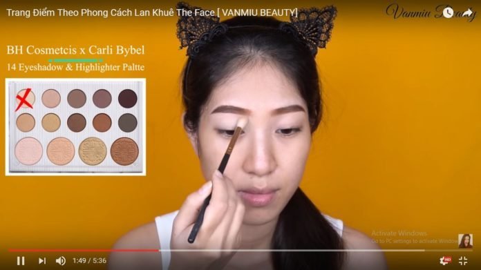 Makeup look Huấn luyện viên Lan Khuê – The Face 2017