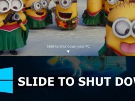 Slide to Shutdown: Tính năng trượt đẹp mắt trên Windows 10 Slide to shutdown