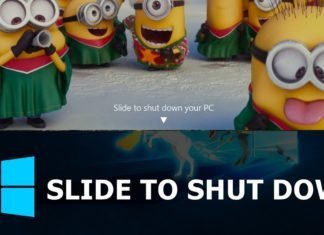 Slide to shutdown