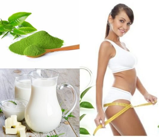 Giảm cân bằng bột trà xanh