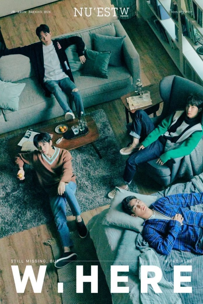 Nghẹn ngào trước khoảnh khắc NUEST W giành chiến thắng tại M! Countdown Aron Baekho JR KPOP Minhyun NUEST W Ren (NUEST) W. Here Where You At