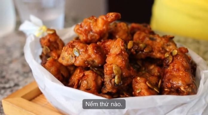 Cánh gà chiên mật ong