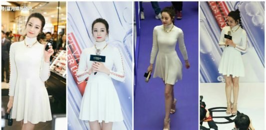 Dưới ống kính của “team qua đường” Địch Lệ Nhiệt Ba vẫn nổi bật không góc chết cùng đôi chân dài thẳng tắp Địch Lệ Nhiệt Ba