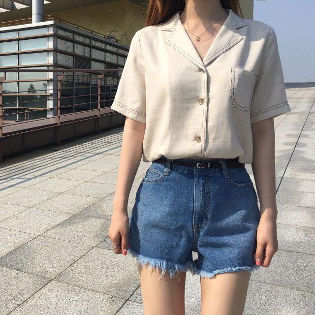 Áo sơ mi nữ tay ngắn