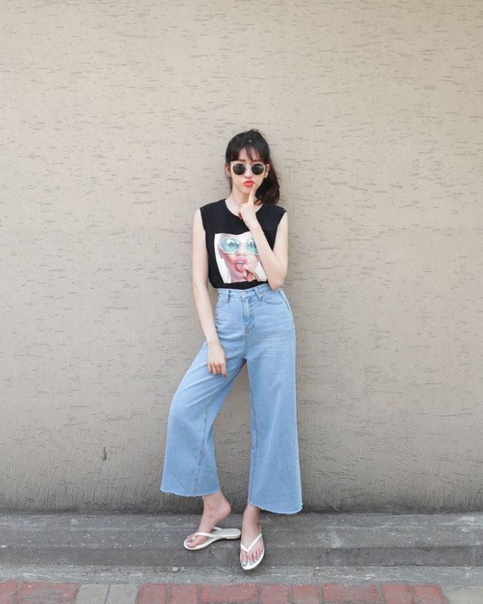 Quần culottes jeans