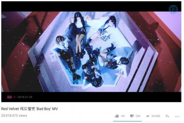 Bad Boy trở thành MV đầu tiên của Red Velvet cán mốc 1 triệu like ...