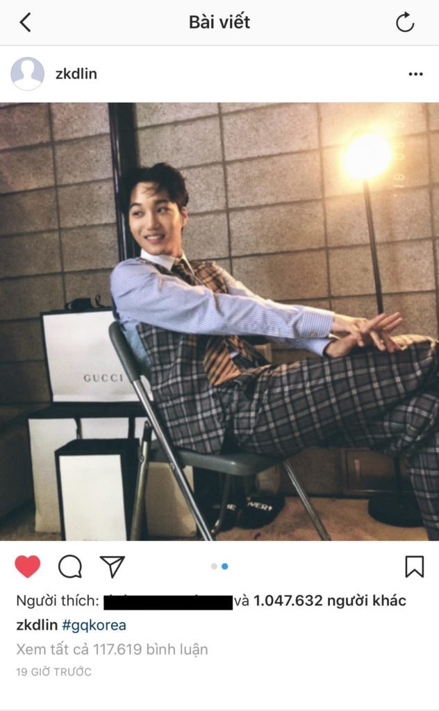 EXO-L hãy chuẩn bị lực lượng đi vì Kai đã mở tài khoản Instagram sau 3 ...
