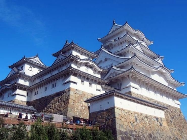 Một góc phía tây của lâu đài Himeji