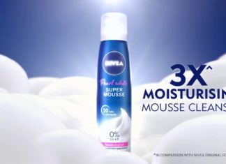 Nivea Pearl White Super Mousse Facial Cleanser