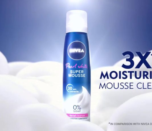 Nivea Pearl White Super Mousse Facial Cleanser