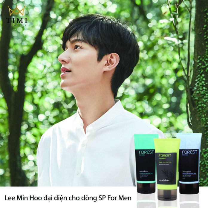 Lee Min Ho chính là đại diện hình ảnh cho dòng sản phẩm Innisfree Forest For Men. (ảnh: Internet)