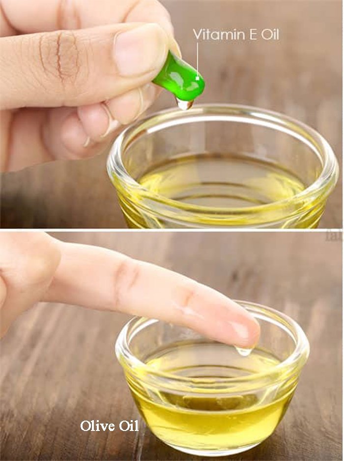 Sử dụng dầu ôliu hoặc vitamin E giúp tái tạo làn da, chống lão hóa, ngăn ngừa các nếp nhăn. Nguồn (Internet)