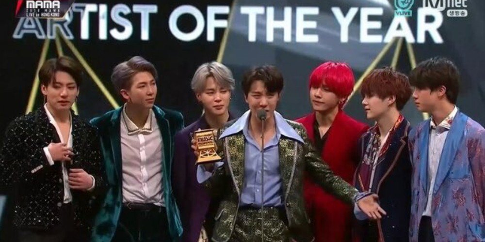 BTS phát biểu nhận giải Artist Of The Year tại MAMA 2018
