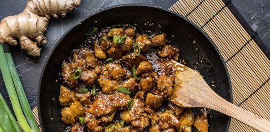 gà xào vừng