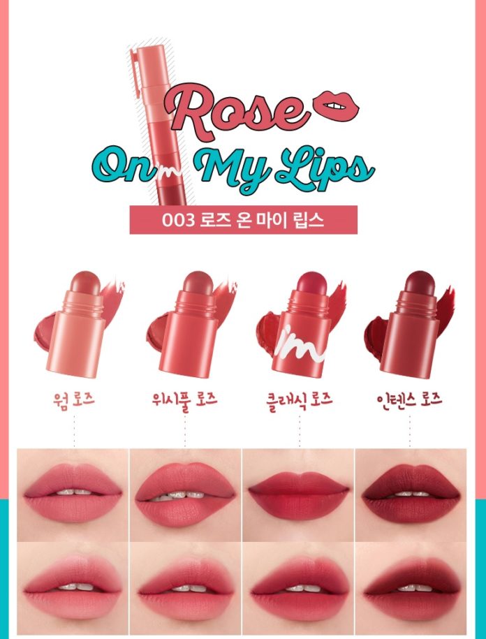 4 gam màu của Rose On My Lips (nguồn: Internet)