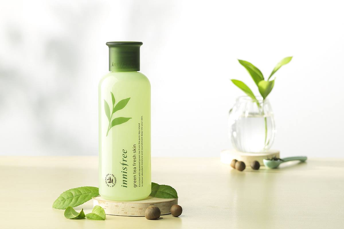 Review nước hoa hồng dành cho da dầu Innisfree Green Tea Fresh Skin -  BlogAnChoi