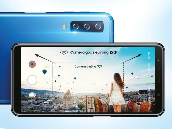 Thiết kế của Galaxy A7 (2018)