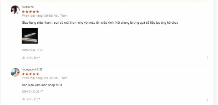 Đánh giá của khách hàng trên Shopee (nguồn: BlogAnChoi)