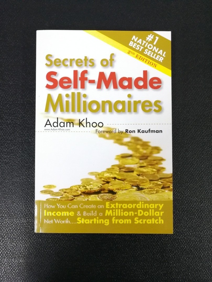 Ảnh bìa trước cuốn sách Secrets Of Self Made Millionaires (ảnh: internet).