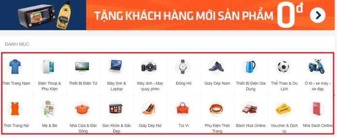 Danh mục tìm kiếm sản phẩm