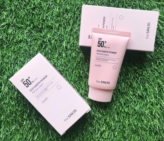 The SAEM Eco Earth Power Pink SPF 50+ PA++++