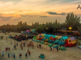 Cảnh bãi Lagi vào lúc hoàng hôn