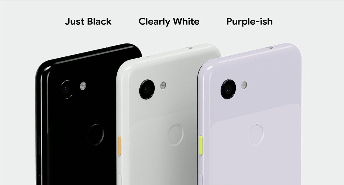 3 màu sắc dành cho Google Pixel 3a và 3a XL