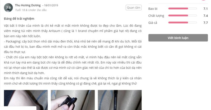 Đánh giá của khách hàng tại Sheis