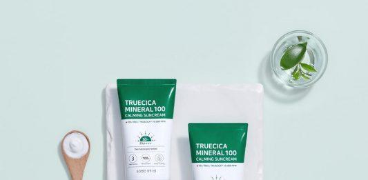 kem chống nắng trị mụn và dưỡng trắng da Some By Mi Truecica Mineral 100 Calming Suncream