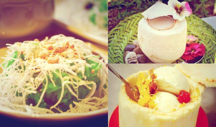 món ăn từ dừa