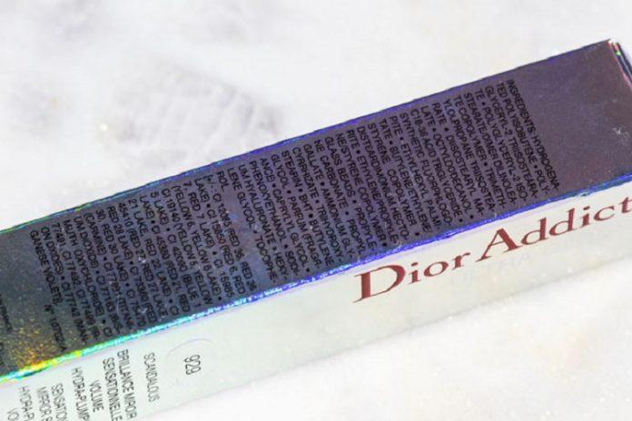 Thành phần son Dior lip glow (Nguồn: Internet)