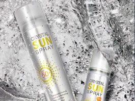 Xịt chống nắng trắng da Crystal Sun Spray xua đi cơn nóng những ngày hè. (nguồn: Internet)
