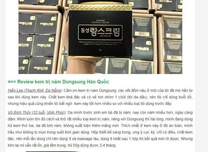 Đánh giá của khách hàng sử dụng sản phẩm trên trang hangngoainhap.com (nguồn ảnh: BlogAnChoi).