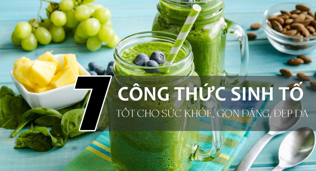 công thức sinh tố tốt cho sức khỏe