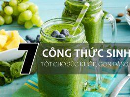 công thức sinh tố tốt cho sức khỏe