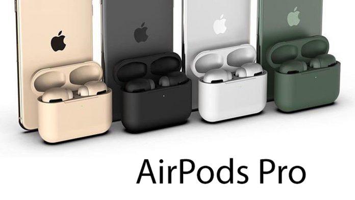 Tai nghe Airpods Pro với khả năng sạc không dây đi kèm nhiều màu sắc khác nhau. Ảnh: internet