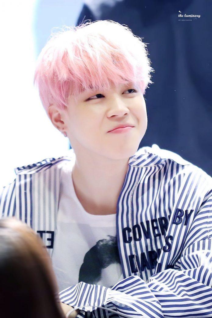 Jimin với đôi má “bánh gạo” dễ thương của mình (ảnh: internet)