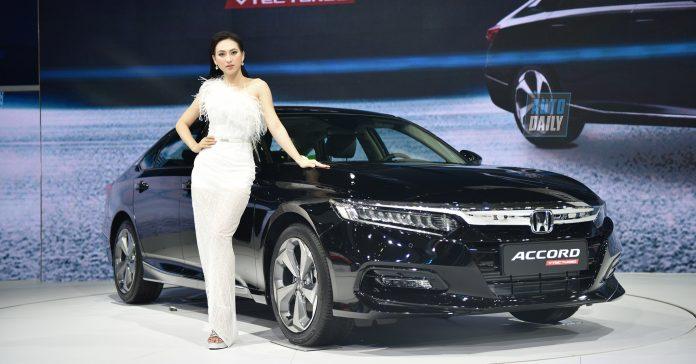 Honda Accord tại buổi triển lãm. Ảnh: internet