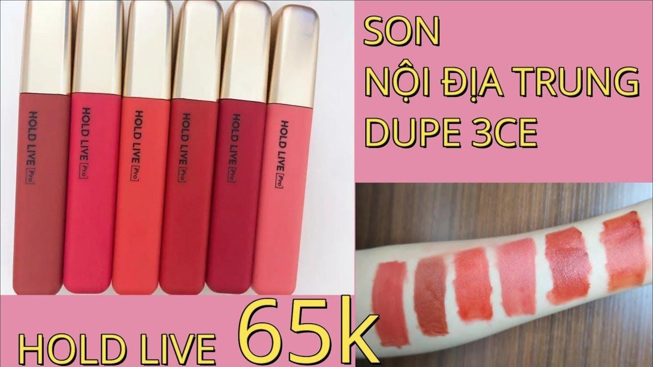 Review son Hold Live Air Soft Mist Lip Glaze: bản dupe của 3CE Cloud Lip Tint