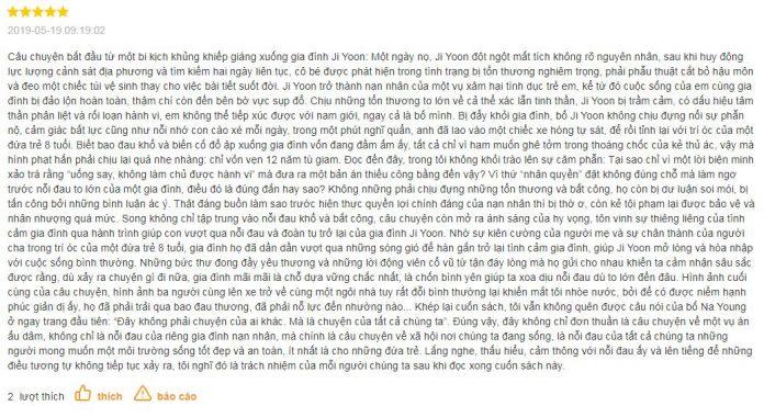Cảm nhận của đọc giả và Hy Vọng (Ảnh: BlogAnChoi)