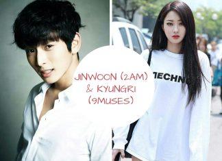Mỹ nữ K-pop sexy Kyungri (9MUSES) hẹn hò nam thần tượng cơ bắp Jinwoon (2AM)