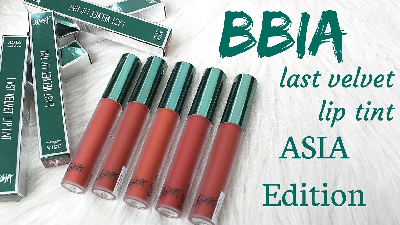 Review son BBIA Last Velvet Lip Tint Asia Edition: bộ sưu tập son dành riêng cho các cô nàng châu Á